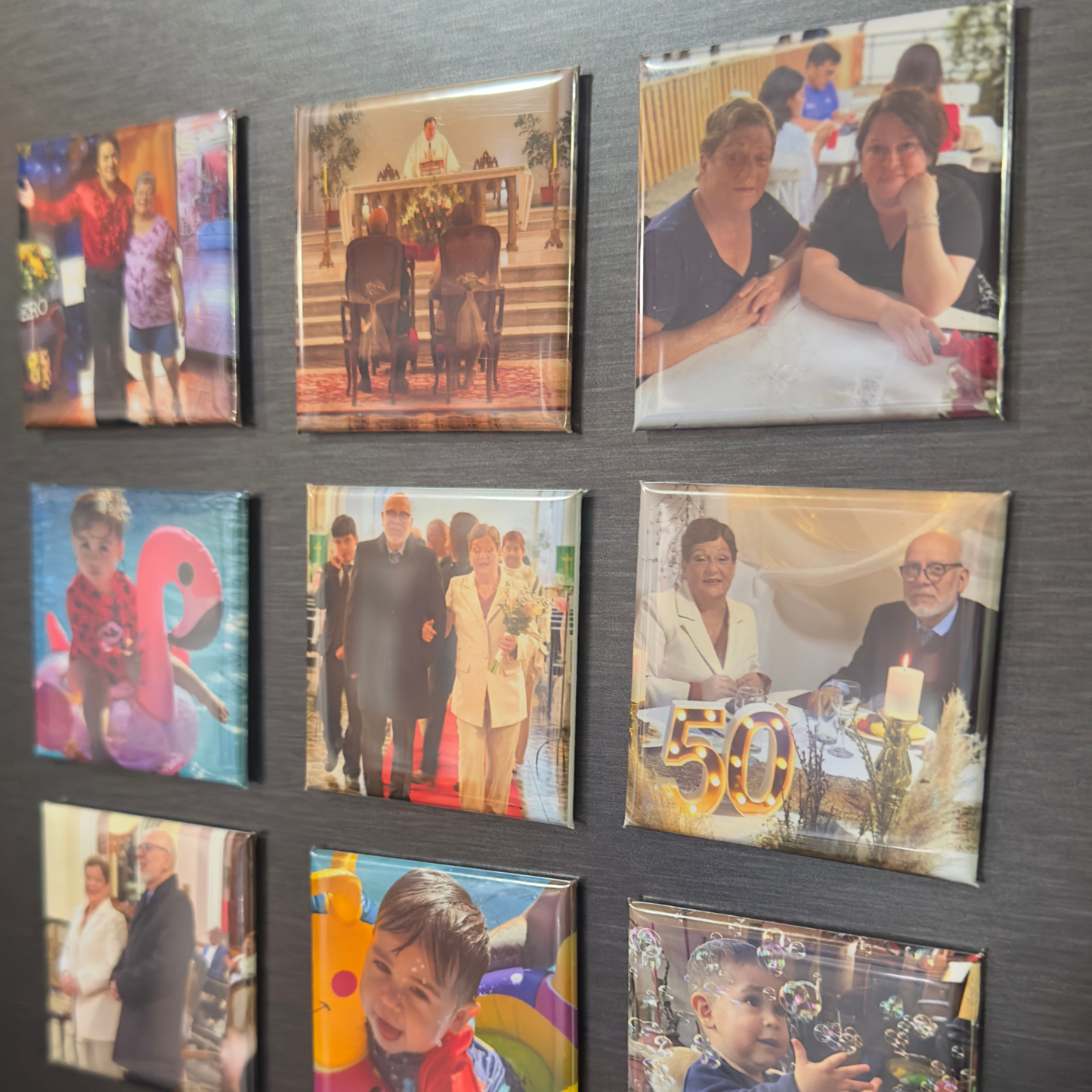 Pack 9 Imanes de Fotos Personalizados