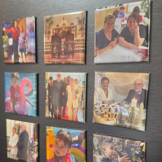 Pack 9 Imanes de Fotos Personalizados